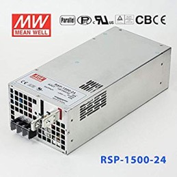 Alimentatore Professionale 24v dc 1500 watt MEAN WELL RSP-1500-24 LT2509 MEAN WELL 24V DC 452,62 €