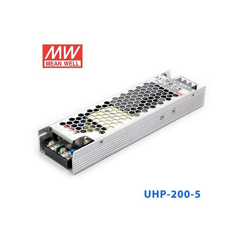 Alimentatore switching Mean Well UHP-200-5 uscita 5V cc 200W 40 apmere LT3778 UNIVERSO 5V DC 60,27 €