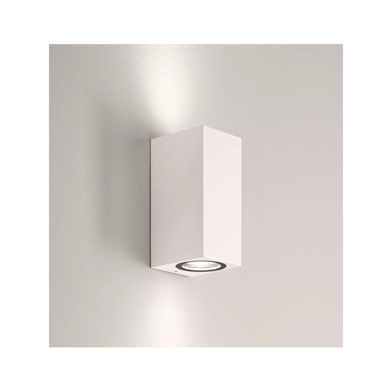 APPLIQUE Faretto up & down Lampada da parete per esterni bianco 2x GU10 fino a 35W IP65 es55-b LT2596 UNIVERSO PER USO ESTERN...