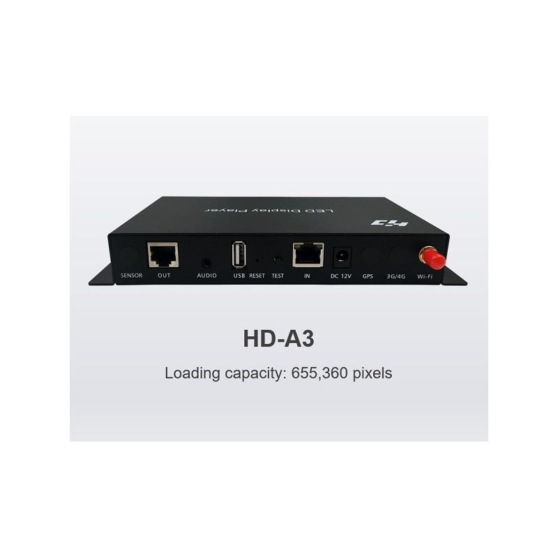 BOX PLAYER HUIDU HD A3 ASINCRONO WI FI 512 X 1280 PIXEL LT3672 ABM SRLS® CONTROLLER 253,76 €