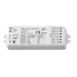 Controller multifunzione wt5 Wi-Fi 5 in 1 smart home google alexa tuya per Striscia LED Monocolore, CCT, RGB, RGBW o RGBWW co...