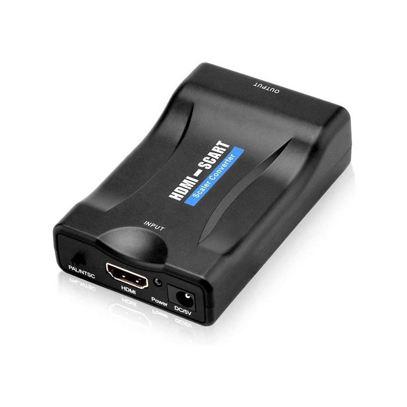 Convertitore da HDMI A SCART Ingresso HDMI Uscita SCART Video Composito HD Adattatore Audio Stereo 720p / 1080p per HDTV Dvd ...