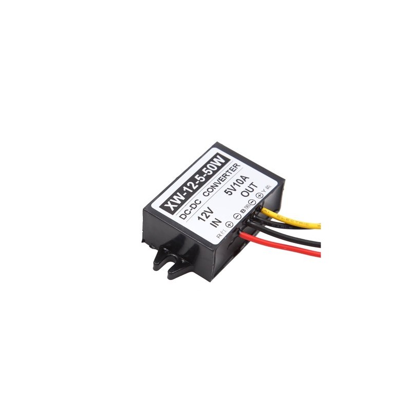 CONVERTITORE DI CORRENTE DC DC IN 12V DC OUT 5V DC 10 AMPERE DISPLAY AUTO xw-12-5-50w LT3295 ABM  STABILIZZATORI DC-DC 18,74 €