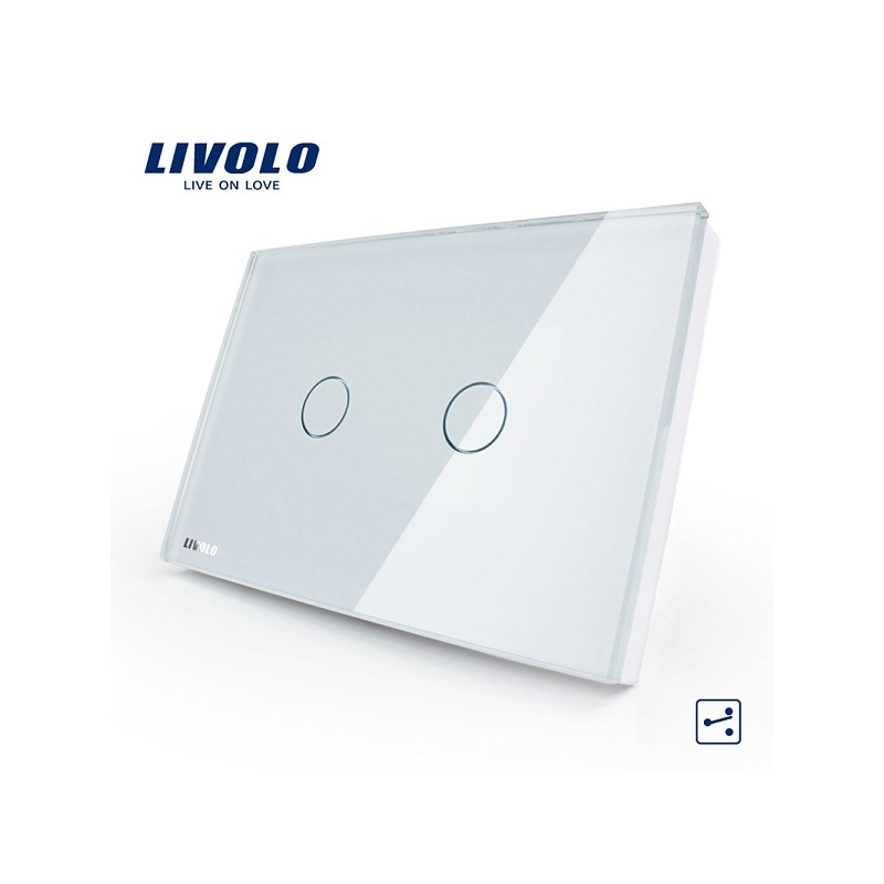 DIMMER LIVOLO 2 VIEVL-C302D-81 LT1418 ABM SRLS® TOUCH SMART HOME 27,33 €