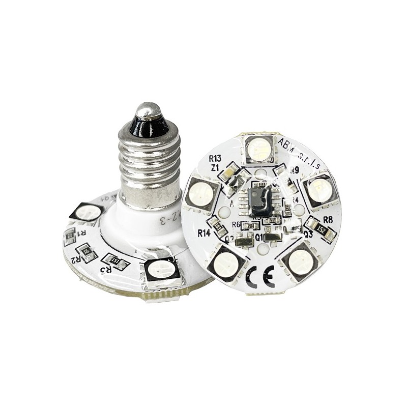 E10 RGB 8 LEDS RESINATI ABM P.Z 1 LT2455 ABM SRLS® AUTOPROGRAMMATI 2,20 €