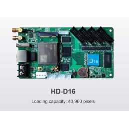 HD-D16 nuova versione del HD-D15 WIFI LED VIDEO CONTROLLER 4xHUB75 FULL COLOR Control gamma max 81.920 Pixel640x64 max 128 LT...