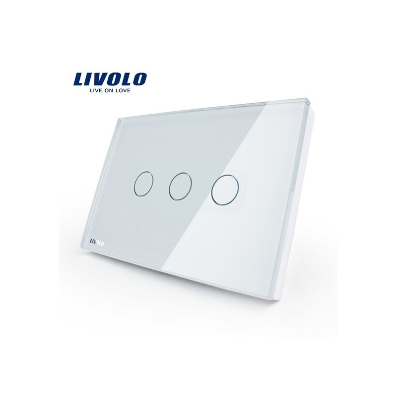 INTERRUTORE LIVOLO TOUCH 3 POSTI VL-C303-81 LT882 ABM SRLS® TOUCH SMART HOME 28,80 €