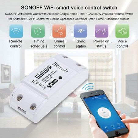 Interruttore smart WiFi - SONOFF Dual ALEXA GOOGLE HOME