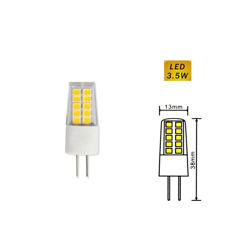 Lampadina g4 20 led smd 3 watt 12v 350 lumen luce calda 3000k g4-08c LT2909 ABM SRLS® G4 2,56 €