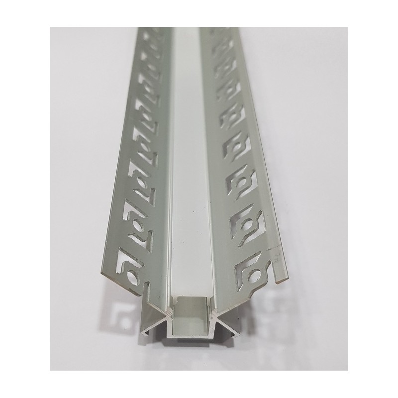 Profilo di alluminio per cartongesso-angolo interno barra da 2 metri codice 704 LT2809 ABM SRLS® PROFILI LED PER STRISCE 22,20 €