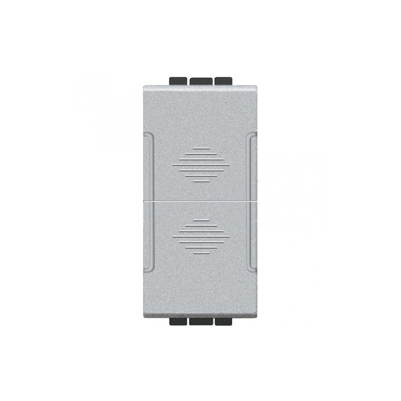 PULSANTE SALI-SCENDI 10A COMPATIBILE LIVING TOT827A GRIGIO LT1298 ABM SRLS® compatibili bticino living 1,93 €