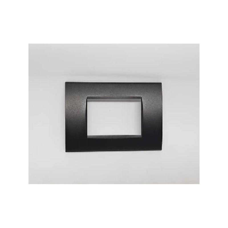 Placca per supporti 503 colore nero, compatibile BTICINO living international tot 8003-2 LT1999 ABM SRLS® compatibili bticino...