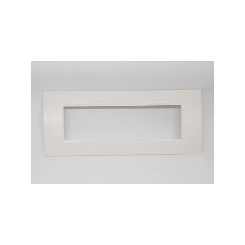 Placca per supporti 507 colore bianco, compatibile con living international tot 8007-1 LT2014 ABM SRLS® compatibili bticino l...