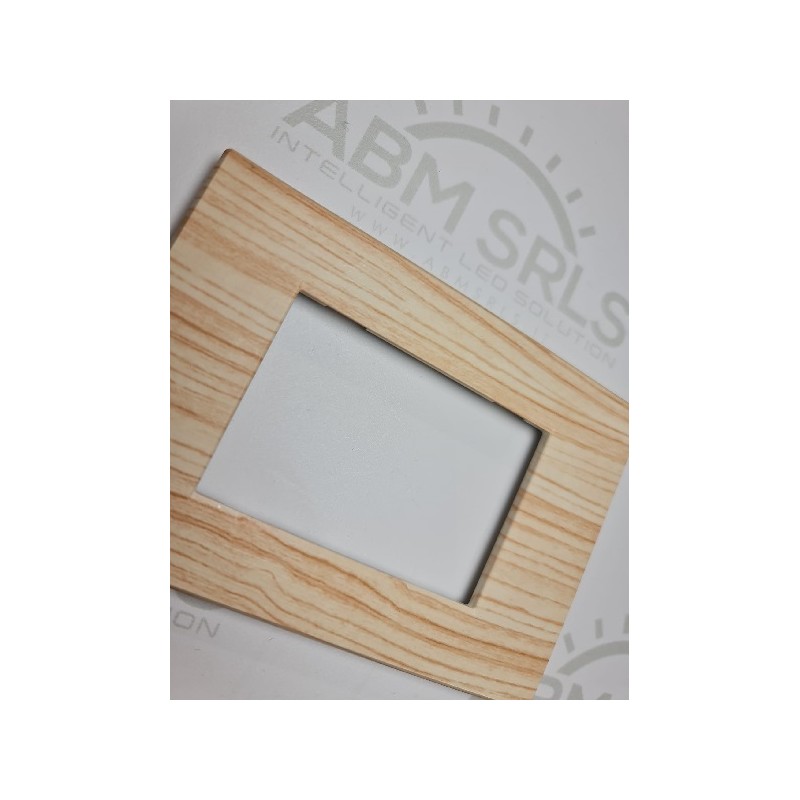 Placca per supporti 503 in plastica effetto legno, compatibile vimar plana codice totm6003SL-17 LT3862 ABM SRLS® COMPATIBILI ...