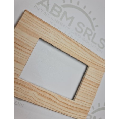 Placca per supporti 507 in plastica effetto legno, compatibile vimar plana codice totm6007SL-17 LT3864 ABM SRLS® COMPATIBILI ...