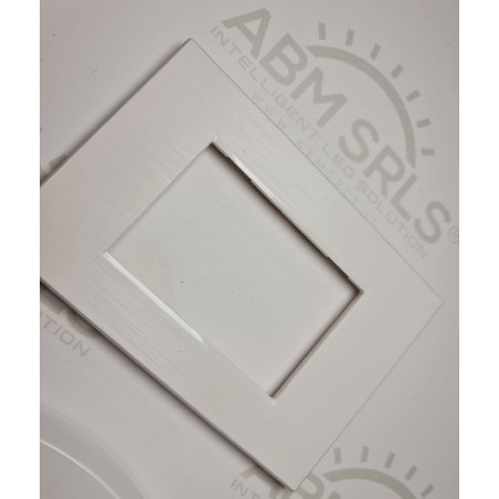 Placca per supporti 503 in plastica colore bianco, compatibile vimar plana codice totm6003SL-1 LT3882 ABM SRLS® COMPATIBILI V...
