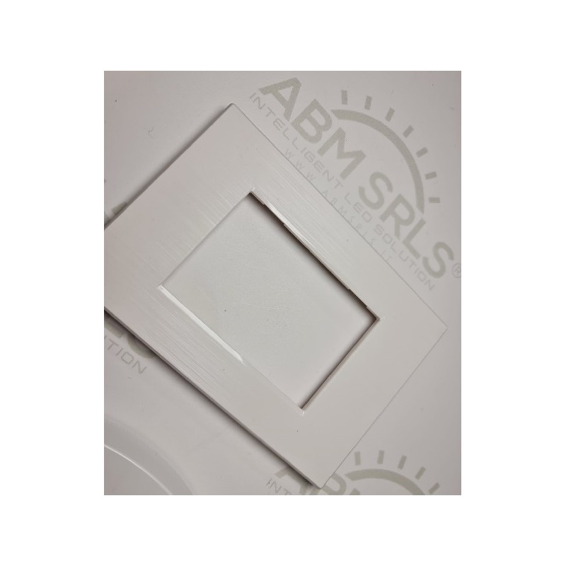 Placca per supporti 504 in plastica colore bianco, compatibile vimar plana codice totm6004SL-1 LT3883 ABM SRLS® COMPATIBILI V...