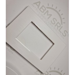 Placca per supporti 507 in plastica colore bianco, compatibile vimar plana codice totm6007SL-1 LT3884 ABM SRLS® COMPATIBILI V...
