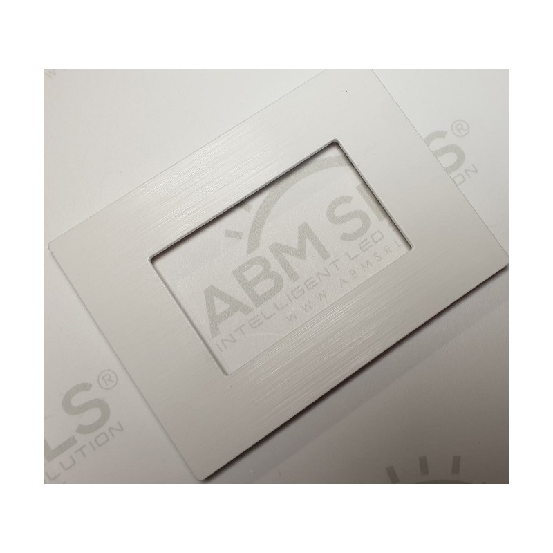 Placca per supporti 503 in plastica colore bianco, compatibile Matix codice totm5003SL-1 LT3913 ABM SRLS® COMPATIBILI MATIX 1...