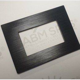 Placca per supporti 503 in plastica colore nero, compatibile Matix codice totm5003SL-2 LT3899 ABM SRLS® COMPATIBILI MATIX 1,16 €