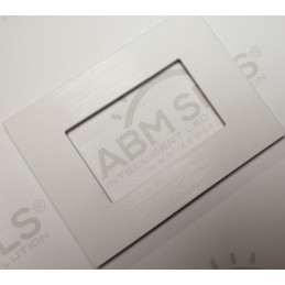 Placca per supporti 506 in plastica colore bianco, compatibile Matix codice totm5006SL-1 LT3898 ABM SRLS® COMPATIBILI MATIX 2...