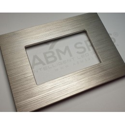 Placca per supporti 506 in plastica colore dorato, compatibile Matix codice totm5006SL-4 LT3907 ABM SRLS® COMPATIBILI MATIX 3...