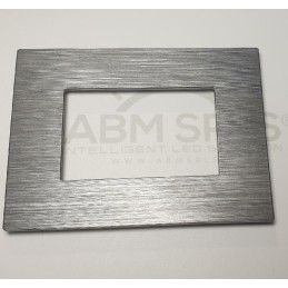 Placca per supporti 503 in plastica colore grigio, compatibile Matix codice totm5003SL-20 LT3926 ABM SRLS® COMPATIBILI MATIX ...