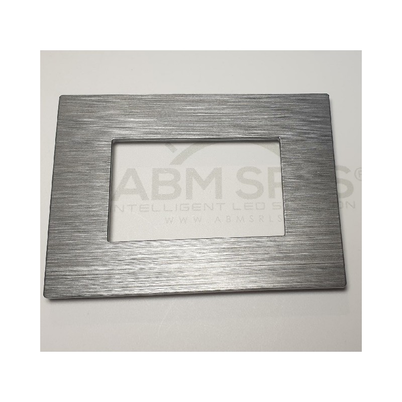 Placca per supporti 503 in plastica colore grigio, compatibile Matix codice totm5003SL-20 LT3926 ABM SRLS® COMPATIBILI MATIX ...