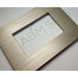 Placca per supporti 503 in plastica colore oro chiaro, compatibile Matix codice totm5003SL-13 LT3920 ABM SRLS® COMPATIBILI MA...