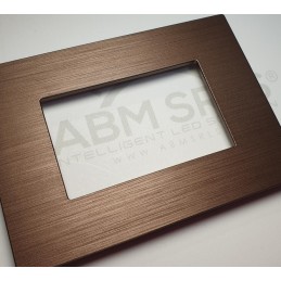 Placca per supporti 506 in plastica colore bronzo, compatibile Matix codice totm5006SL-14 LT3925 ABM SRLS® COMPATIBILI MATIX ...