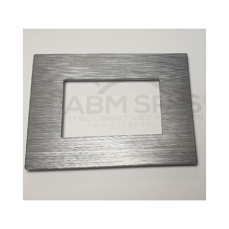 Placca per supporti 506 in plastica colore grigio, compatibile Matix codice totm5006SL-20 LT3928 ABM SRLS® COMPATIBILI MATIX ...