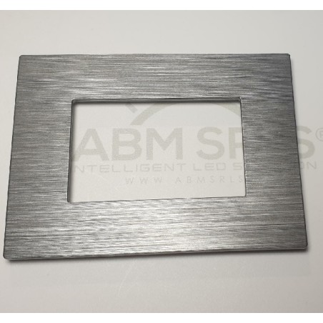 Placca per supporti 506 in plastica colore grigio, compatibile Matix codice totm5006SL-20 LT3928 ABM SRLS® COMPATIBILI MATIX ...