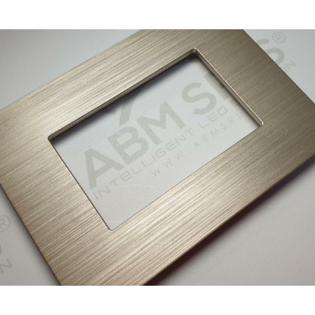 Placca per supporti 506 in plastica colore oro chiaro, compatibile Matix codice totm5006SL-13 LT3922 ABM SRLS® COMPATIBILI MA...