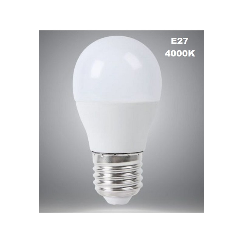 Lampadina led E27 4000K luce naturale 8W G45-09N