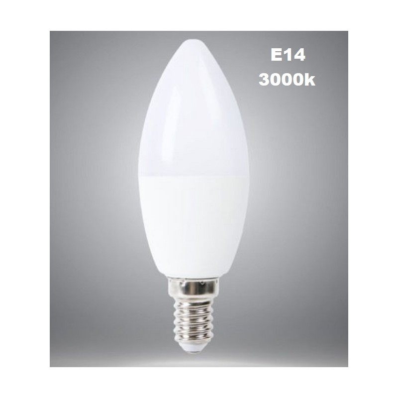 Lampadina led E14 3000K luce calda 8W C36-08C
