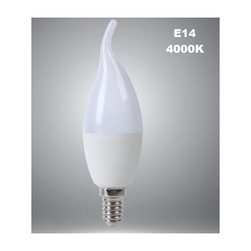 Lampadina led E14 4000K luce naturale 8W C37-08N