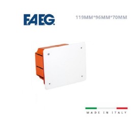 Cassetta di derivazione con coperchio e viti FG10210 mod 3 119x96x70mm FAEG made in italy LT4253  BOX QUADRI E CASSETTE 1,28 €