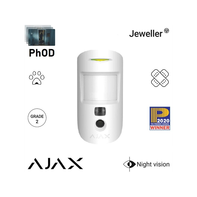 AJAX RIVELATORE DI MOVIMENTO PIR CON FOTOCAMERA FOTO VERIFICA PET IMMUNE - PHOD LT4317 AJAX AJAX ANTIFURTO 154,88 €