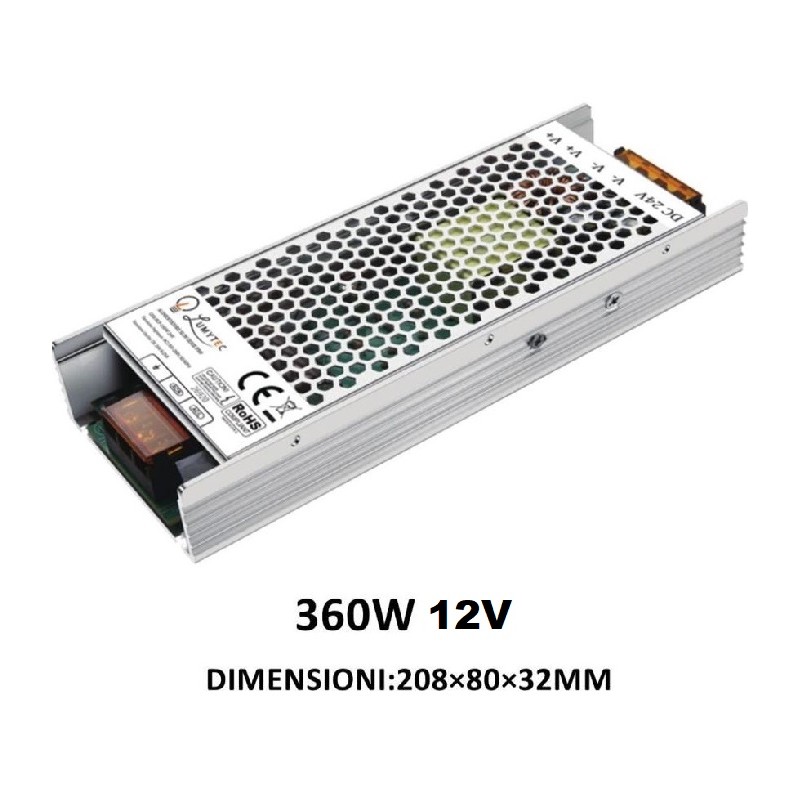 Alimentatore 12V DC 360W modello slim SLC-360-12 LT4327  24V DC 41,85 €