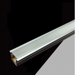 Profilo in alluminio di due metri completo di strip led luce fredda + cover 12V 7W/mt AL-12V-2025-120-F LT4338  SENSORI 5,22 €