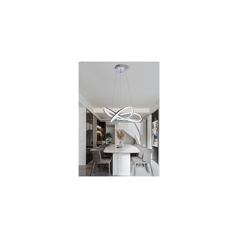 Lampadario intrecciato a led moderno lampada a sospensione 60 watt luce bianca fredda 6500kA50-F LT4364  LAMPADARI A LED 61,49 €