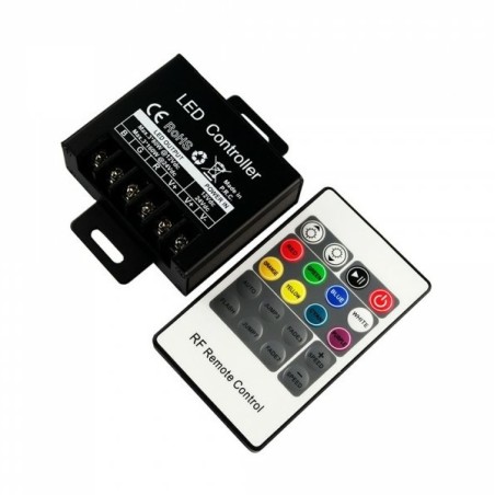 Controller per Strip LED RGB Dimmerabile con Telecomando 25 Tasti - SKU 3340 LT3502 V-TAC RGB e RGBW 21,64 €