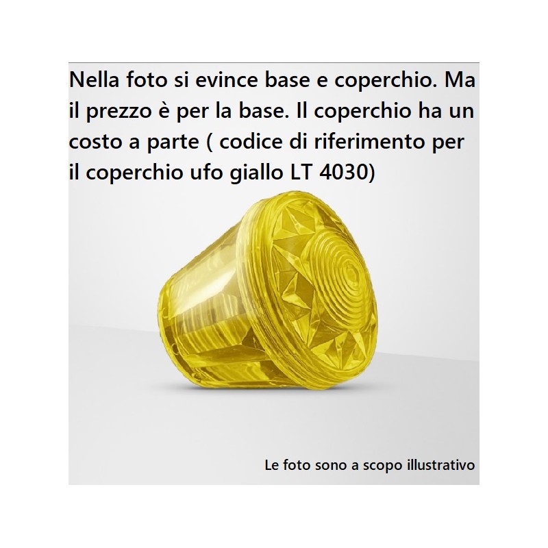 Base GIALLO per lampadine E10 ( luna park ) ufo LT4387  SINGOLI COLORI E10 E14 0,33 €