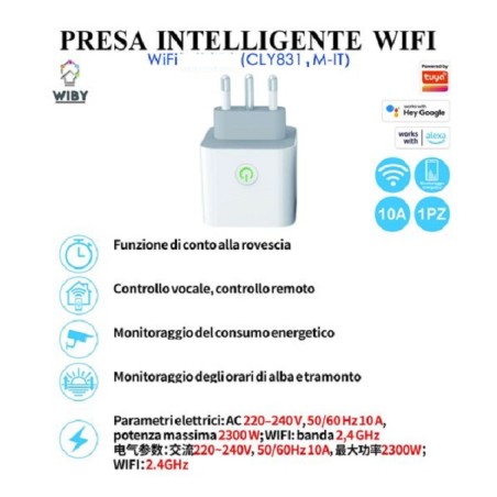 Presa Intelligente WIFI CLY8311M-IT LT656  SMART HOME E DOMOTICA 10,15 €