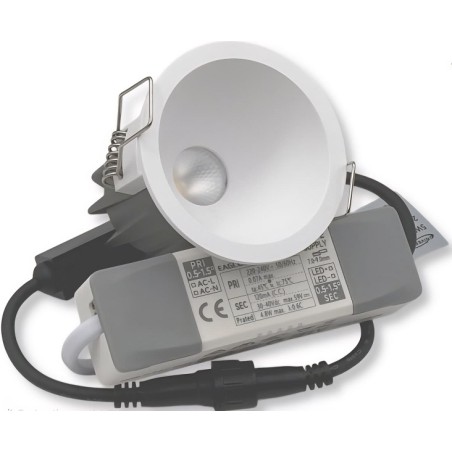 Faretto led spot 5W incasso CCT SWITCH rotondo IP20 220VTSD011-55-3C LT4694 UNIVERSO PORTA FARETTI SPOT 11,53 €