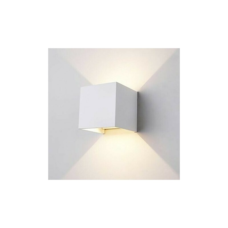Lampada Applique in gesso moderna da parete verniciabile up & down cubo 110L LT3722 ABM  Applique in gesso 5,00 €