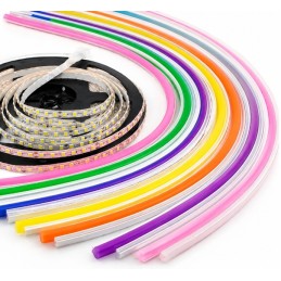 Striscia led + profilo in silicone celeste, luce celeste 24V 10metri IP20 S-Celeste LT4833 UNIVERSO USO INTERNO IP20 18,45 €