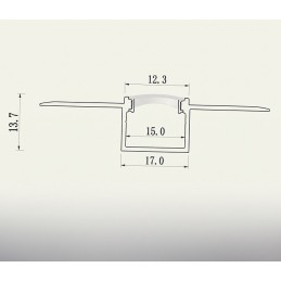 PROFILO A INCASSO PER CARTONGESSO 2 MT MODELLO AL-31-S LT3455 ABM SRLS® PROFILI LED PER STRISCE 8,20 €
